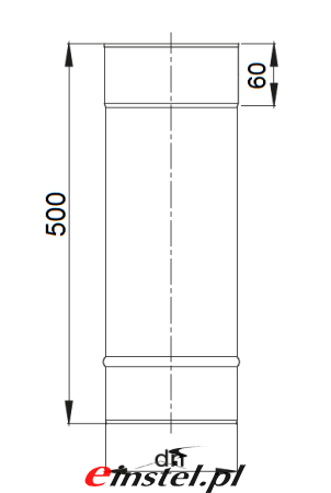 Rura jednościenna MKS Premium 500 mm - ryusnek tech..png