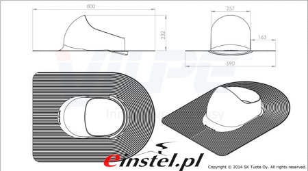 Wymiary bitumiczne przejście dachowe do kominków XL 200 i 250mm.jpg