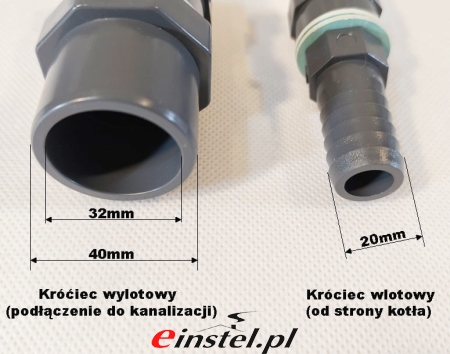 Zdjęcie króćców przylączeniowych do nautralizatora ALMEVA 120 kW.jpg