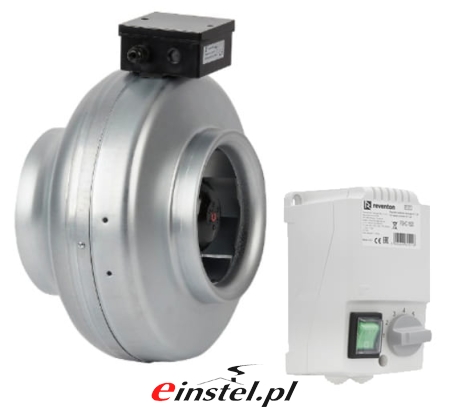 Wentylator kanałowy ocynkowany RD-DF z regulatorem transformatorowym HC- zdjęcie.jpg