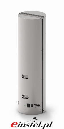 Elektrofiltr kominowy do kominka - srebrny EXODRAFT ESP - 10 na komin z wyciągiem - samoczyszczący.jpg