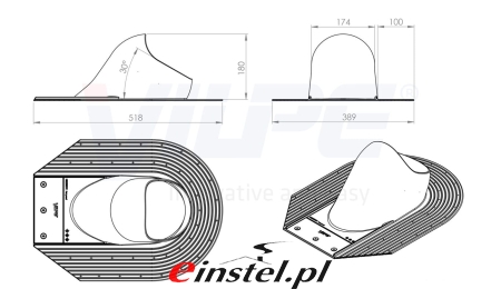 Przejście VILPE do gontów bitumicznych - rysunek techniczny.jpg