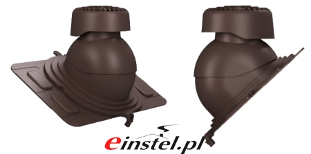 Wywietrznik Wirplast kanalizacyjny blacha trapez - brązowy 8017.jpg