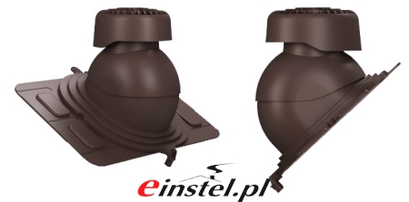 Wywietrznik Wirplast kanalizacyjny blacha trapez - brązowy ral 8019.jpg
