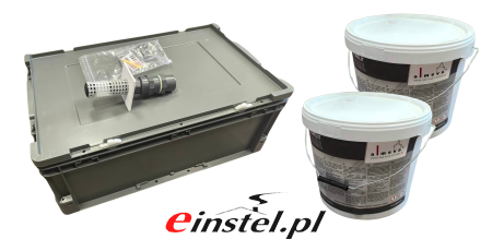 Neutralizator kondensatu do kotłów kondesacyjnych ALMEVA ZUNF15 do 1500kW - zdjęcie boksu - zestaw łącznie z granulatem.png