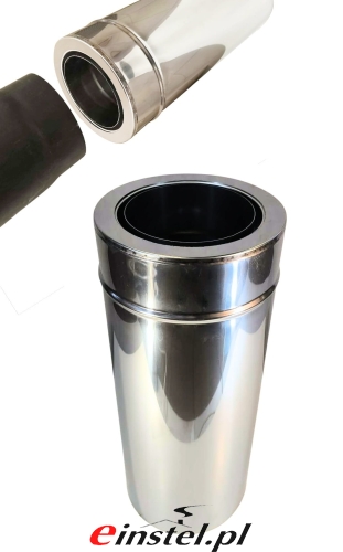 Przejdź do produktu Rura 500mm do połączenia z rurą czarną NERO lub podobną  z możliwością skracania