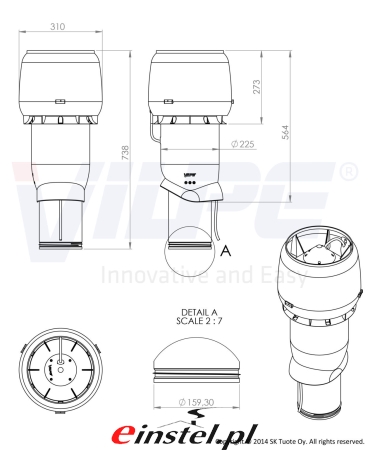 Wentylator na dach skośny E220 fi 160 VILPE.jpg