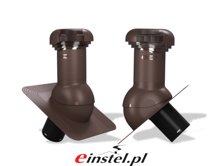 Wentylator dachowy Wirplast PRO do papy lub gontów bitumicznych - brązowy 8017.jpg