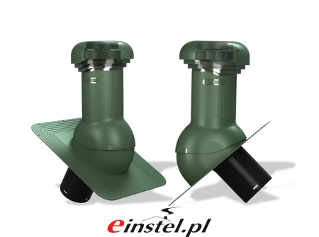 Wentylator dachowy Wirplast PRO do papy lub gontów bitumicznych - zielony.jpg