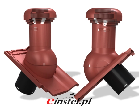 Wentylator dachowy na dachówkę PRO 150 Wirplast - czerwony.jpg