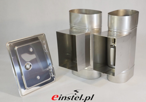 Przejdź do produktu Wyczystka owalna  z wyjściem na szerszej ściance- MKSZI Owal MK Żary - drewno, pellet, węgiel, ekogroszek