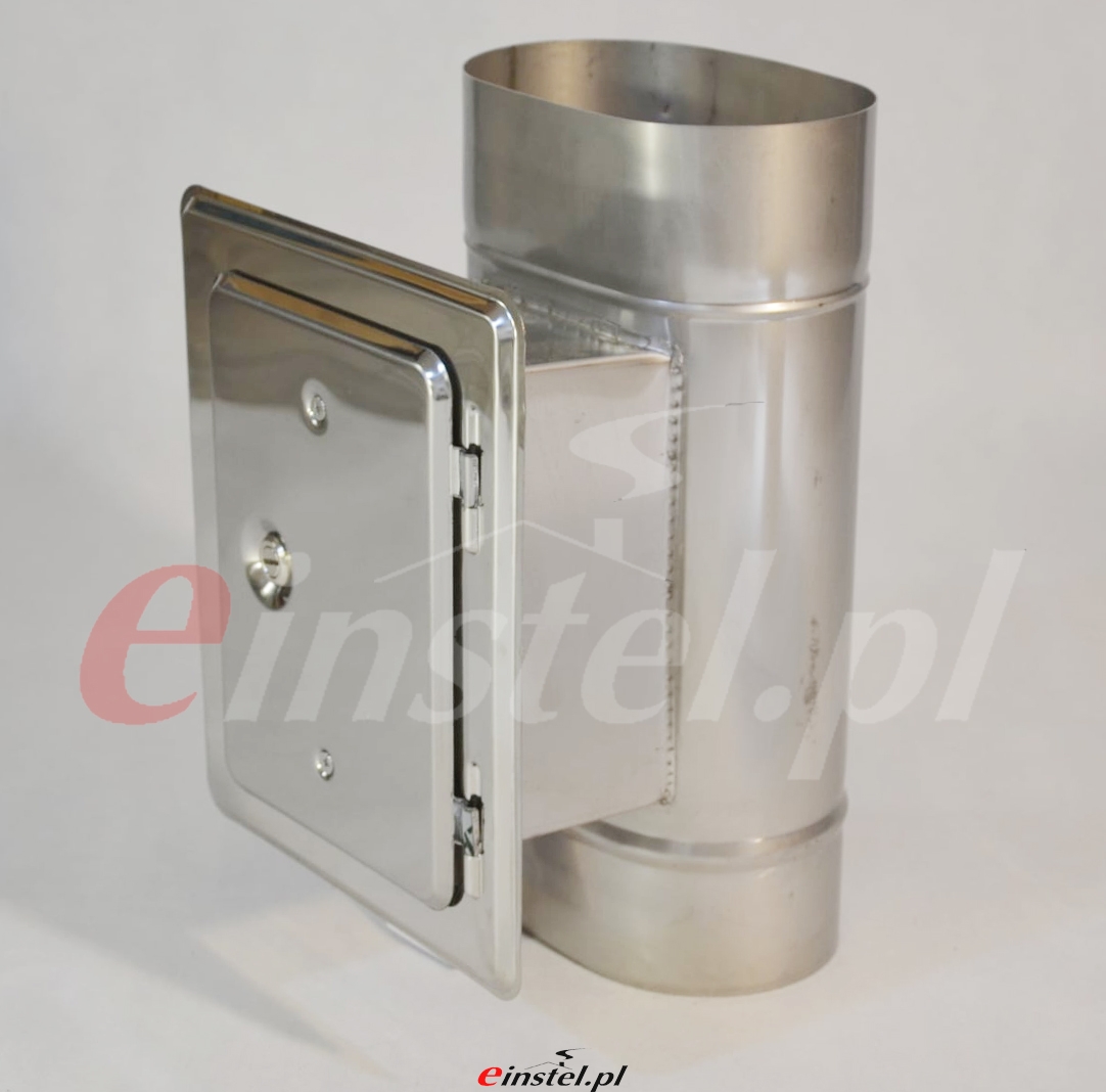 Wyczystka kwasożaroodprona owalna wkład kominowy do drewno pellet węgiel - MK wyjście na szerszej ściane z drzwiczkami izolowanymi.jpg