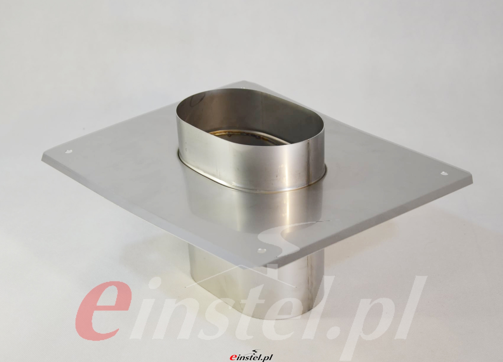 Płyta kominowa do wkładu owalnego instalowana na kominie pozwala na ochronę przed odpadami, producent MK Żary einstel.jpg