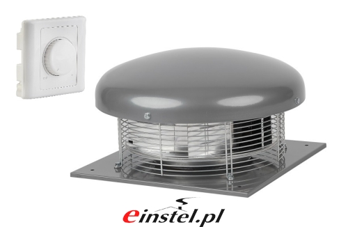 Przejdź do produktu Wentylator dachowy STORM 315 z silnikiem EC - 2250m3/h z płynnym regulatorem obrotów - elektroniczna kontrola obrotów