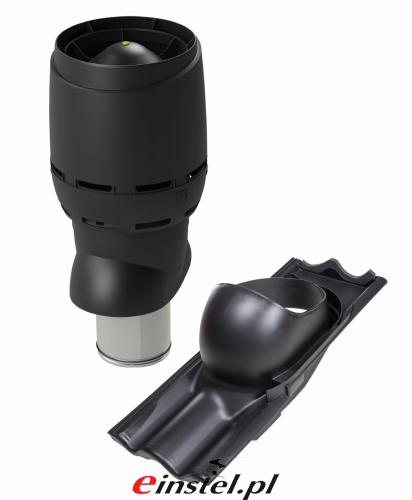 Przejdź do produktu Kominek wentylacyjny VILPE FLOW 250 z przejściem dachowym do dachówki betonowej fala 27-40mm np. Creaton GÖTEBORG lub podobne