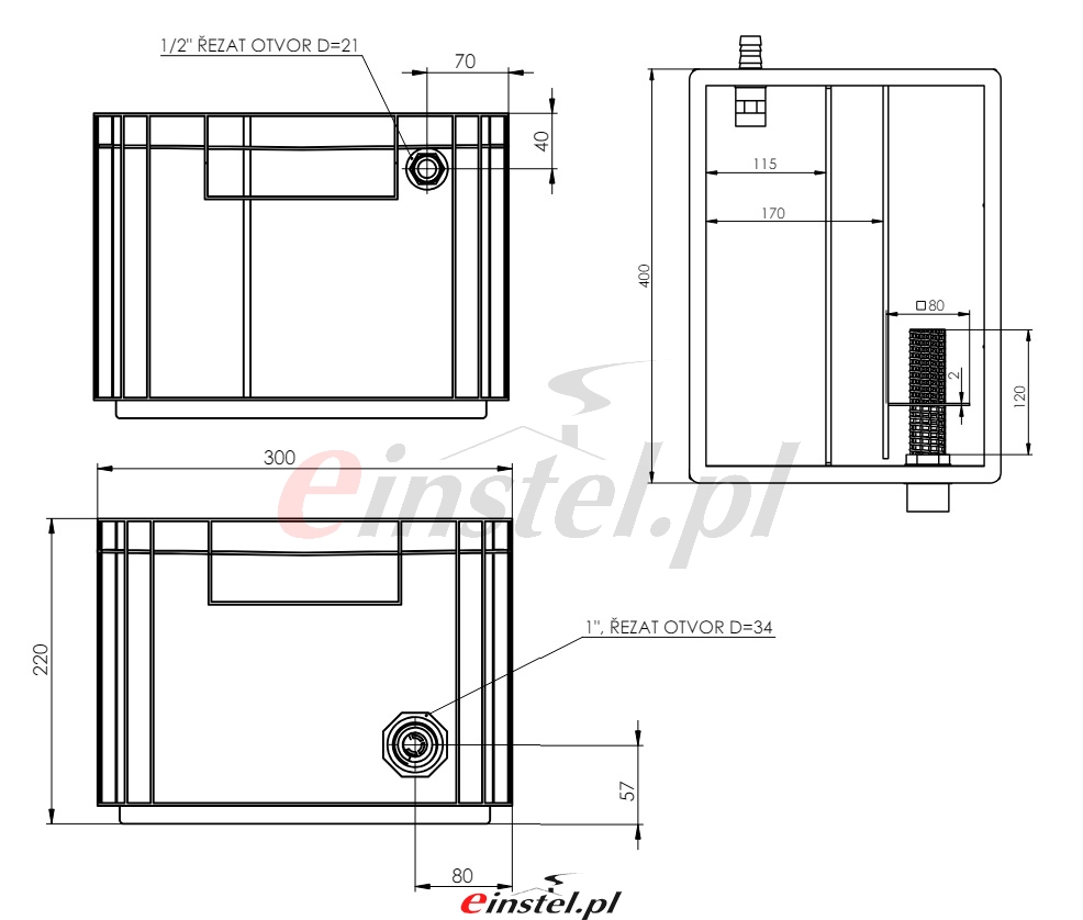 Neutralizator kondensatu do kotłów kondesacyjnych ALMEVA ZUNF35 do 350kW - wymiary log.jpg