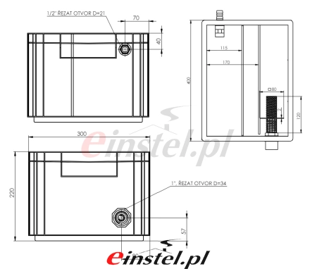 Neutralizator kondensatu do kotłów kondesacyjnych ALMEVA ZUNF35 do 350kW - wymiary log.jpg