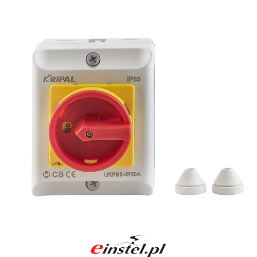 Przejdź do produktu Wyłącznik serwisowy MS 230V 2P20A IP 65 natynkowy