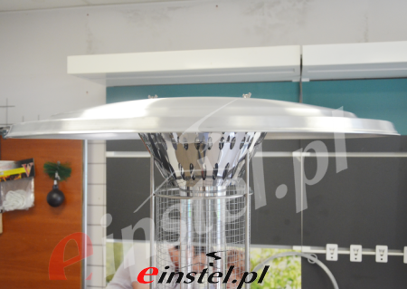 Parasol grzewczy do reastauracji ETNA - zdjęcie - duży daszek zwiększający zasięg ciepła.png