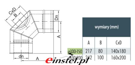 Kolano koncentrycze rewizyjne  GF 90 - rysunek techniczny 2.png