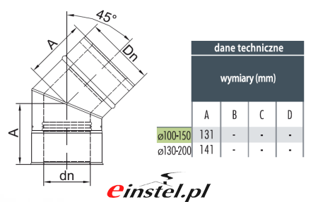 Kolano koncentrycze  GF 45 - rysunek techniczny 2.png